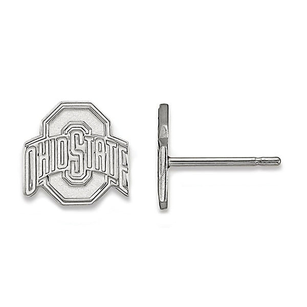 Ohio State University 925 Sterling Silver Post Stud Earrings Officially Licensed