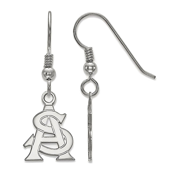 Arizona State University Sterling Silver ASU Dangle Earrings Officially Licensed