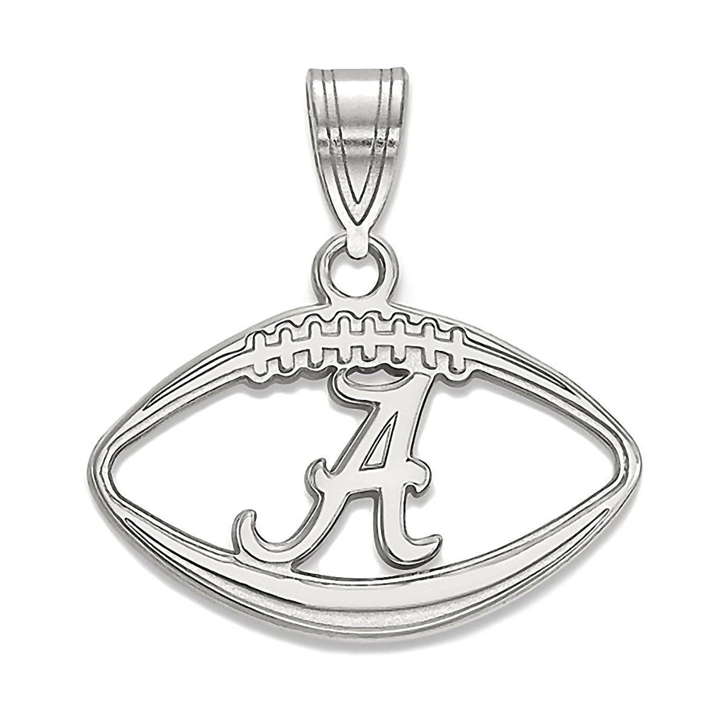 University of Alabama 925 Sterling Silver Football Pendant Officially Licensed