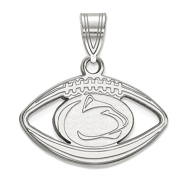 Pennsylvania State University 925 Silver Football Pendant Officially Licensed