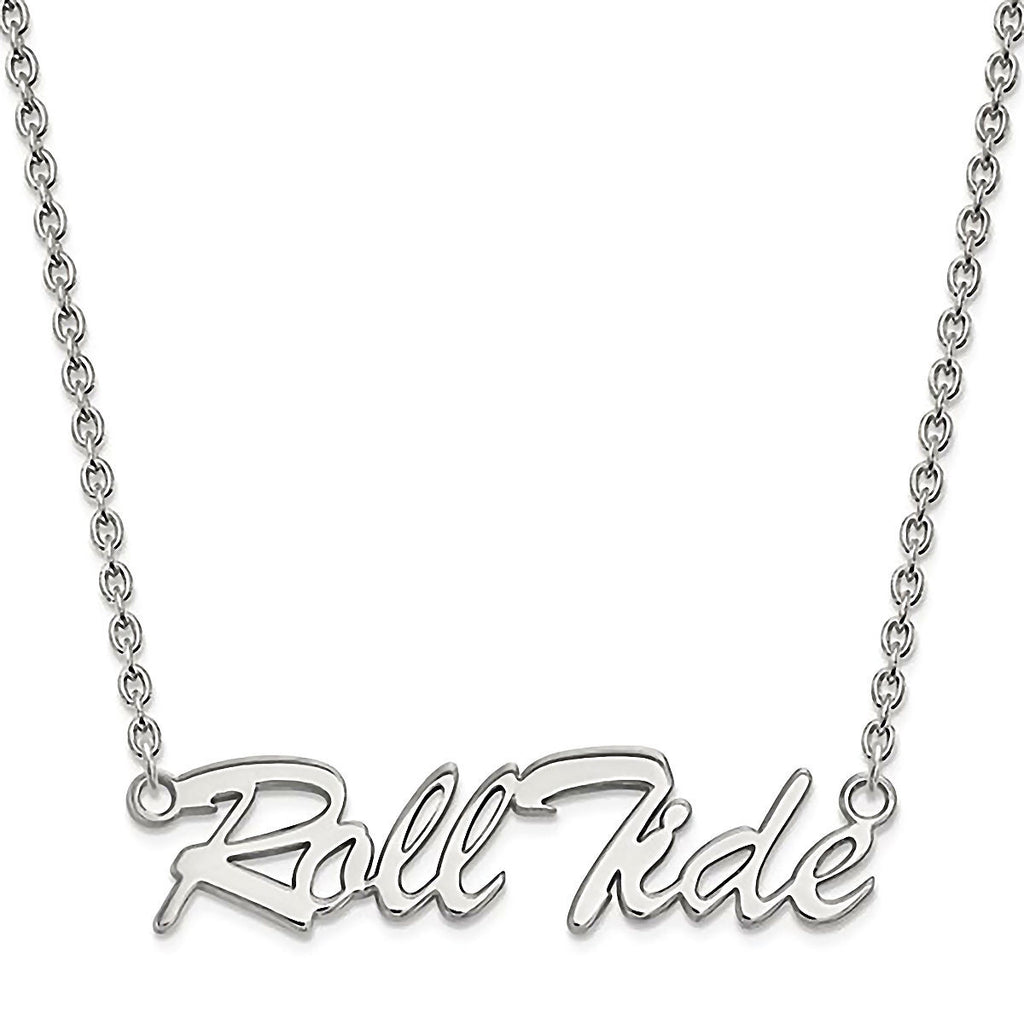 University of Alabama Roll Tide Sterling Silver Necklace Officially Licensed 18 Inches