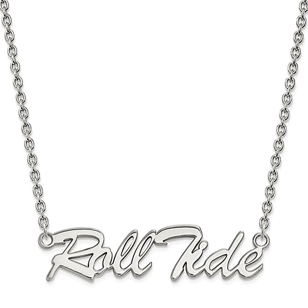University of Alabama Roll Tide Sterling Silver Necklace Officially Licensed 18 Inches