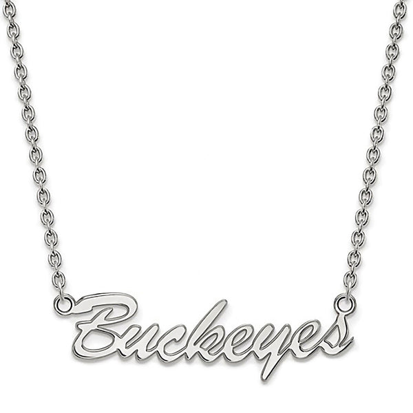 Ohio State University Buckeyes Sterling Silver Necklace Officially Licensed
