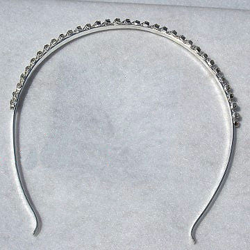 ZigZag: 3 Row Diagonal Lines Swarovski Crystal Rhinestone Headband - Trustmark Jewelers - Headbands - 2