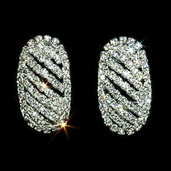 29mm Swarovski Crystal Rhinestone Domed Post Earrings - Trustmark Jewelers - Earrings - 1