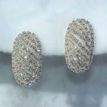 29mm Swarovski Crystal Rhinestone Domed Post Earrings - Trustmark Jewelers - Earrings - 2