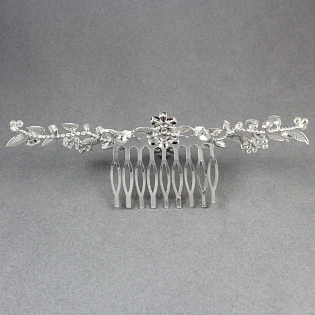 Ingrid: Pearl & Swarovski Crystal Rhinestone Tiara Hair Comb - Trustmark Jewelers - Combs and Tiaras - 4