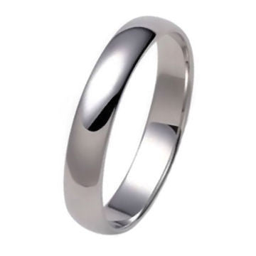 Birget: 4mm Classic Domed Sterling Silver Wedding Band - Trustmark Jewelers - Wedding Bands