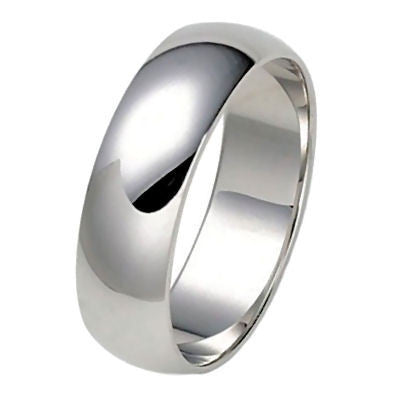 Dragana: 6mm Classic Domed Sterling Silver Wedding Band - Trustmark Jewelers - Wedding Bands