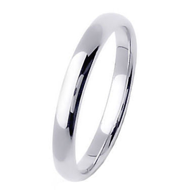 Acacia: 3mm Classic Domed Sterling Silver Wedding Band - Trustmark Jewelers - Wedding Bands