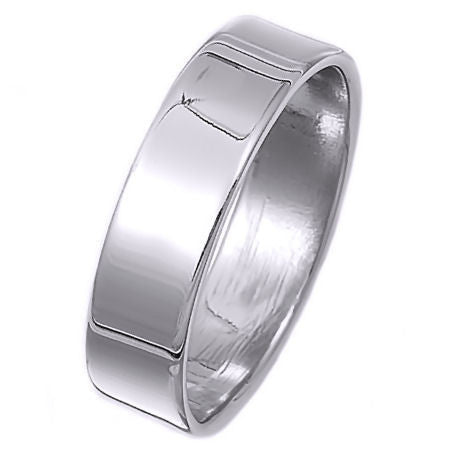 Dakota: 6mm Classic Trim Line Style Sterling Silver Wedding Band - Trustmark Jewelers - Wedding Bands