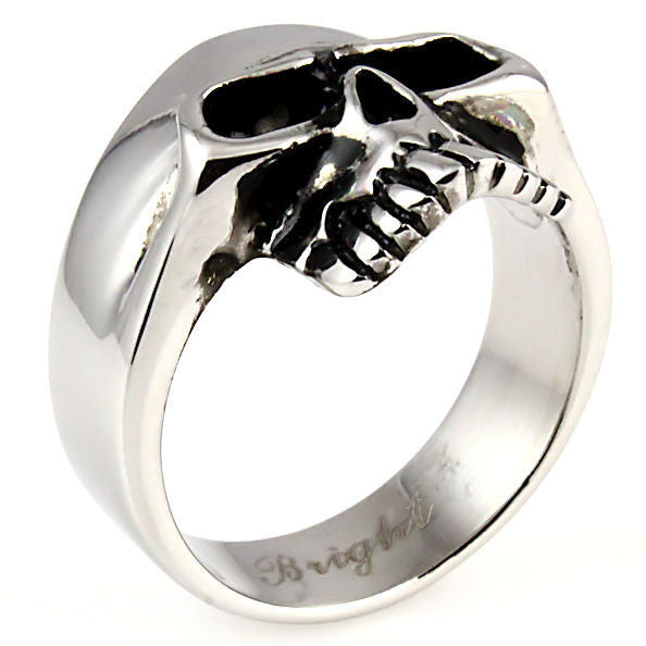 K Rock Keith Richards 316L Stainless Steel Rocker Skull Ring