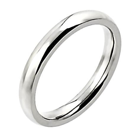 Denver: Couples 3mm Comfort Fit Domed 316 Stainless Steel Wedding Band - Trustmark Jewelers - Wedding Bands