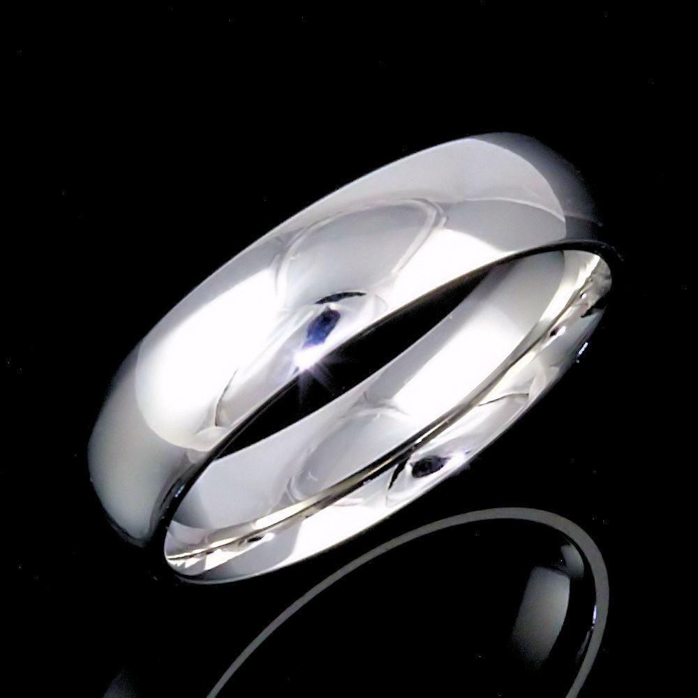 Aden: 6mm Comfort Fit Domed 316L Stainless Steel Unisex Wedding Band - Trustmark Jewelers - Wedding Bands - 4