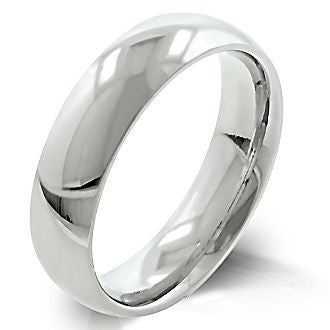 Indiana: 5mm Comfort Fit Domed 316L Stainless Steel Wedding Band - Trustmark Jewelers - Wedding Bands - 1