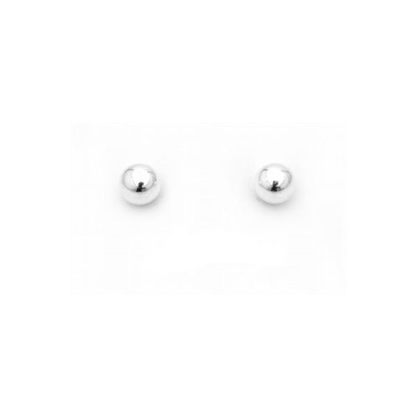 Classic 4mm 925 Sterling Silver Ball Stud Earrings - Trustmark Jewelers - Earrings