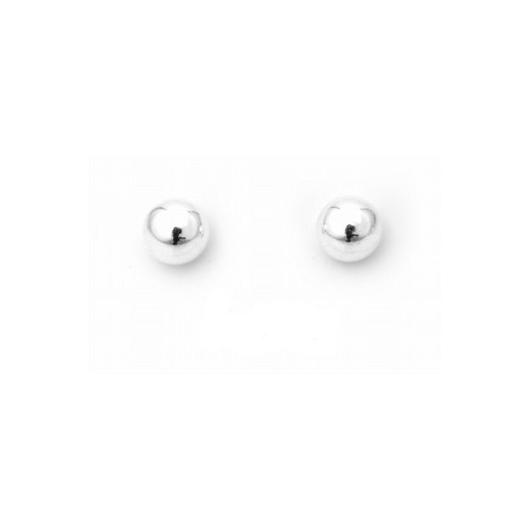 Classic 5mm 925 Sterling Silver Ball Stud Earrings - Trustmark Jewelers - Earrings