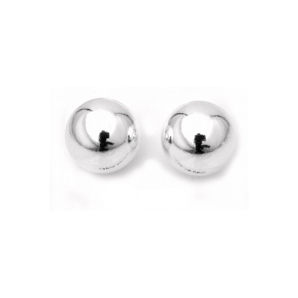 Stunning 10mm 925 Sterling Silver Ball Stud Earrings - Trustmark Jewelers - Earrings