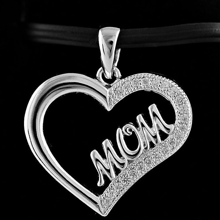 Mya: Russian Ice on Fire CZ Mother's Day Promise Heart Pendant - Trustmark Jewelers - Pendants and Necklaces - 2