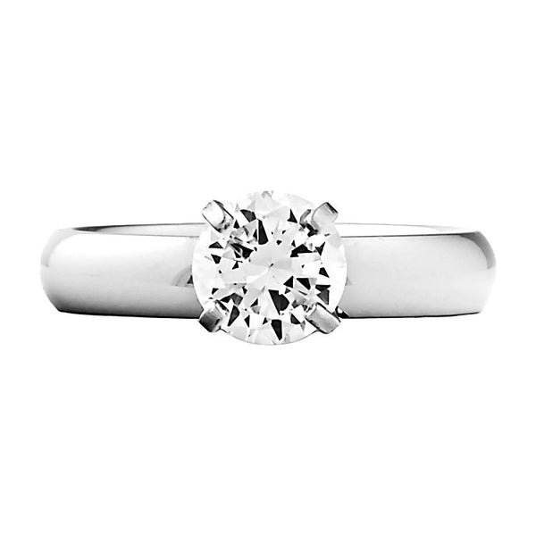 McKenzie: 1.25ct Traditional Russian IOF CZ Solitaire Engagement Ring - Trustmark Jewelers - Engagement Rings - 1