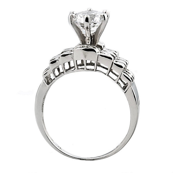 Brenda 2.6ct Russian Ice CZ Simulated Diamond 3 in 1 Wedding Ring Set