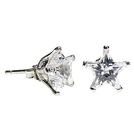 3.2ct Star Cut 8mm Russian Ice Simulated Diamond CZ Stud Earrings - Trustmark Jewelers - Earrings - 1