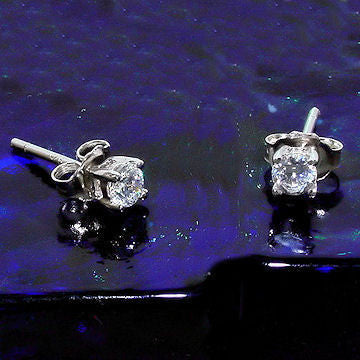 Jayden: 3mm, 0.20ct Brilliant Cut Simulated Diamond CZ Stud Earrings - Trustmark Jewelers - Earrings - 2