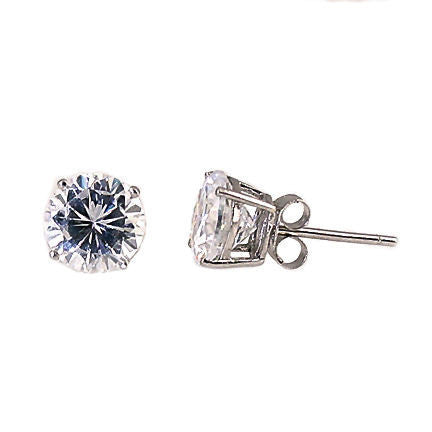 Jayden: 5mm, 1.0cts Brilliant Cut Simulated Diamond CZ Stud Earrings - Trustmark Jewelers - Earrings - 1