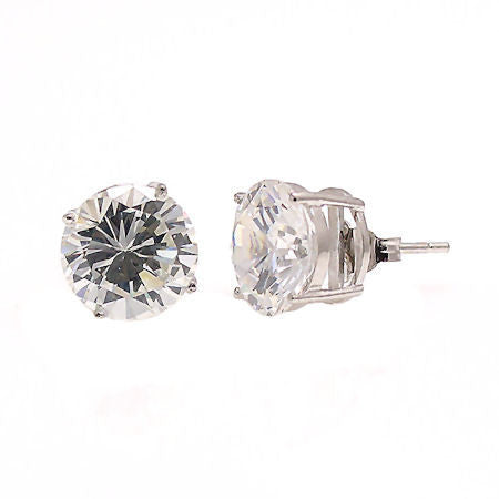Jayden: 7.0mm, 2.5ct Brilliant Cut Simulated Diamond CZ Stud Earrings - Trustmark Jewelers - Earrings - 2