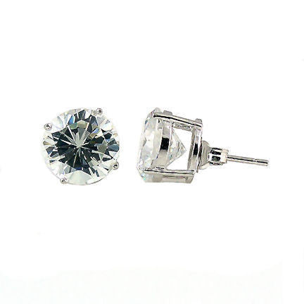 Jayden: 7.0mm, 2.5ct Brilliant Cut Simulated Diamond CZ Stud Earrings - Trustmark Jewelers - Earrings - 1