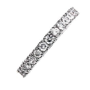 Illianna: 0.96ct Russian Ice Diamond CZ Anniversary Eternity Band Ring - Trustmark Jewelers - Eternity Bands - 2