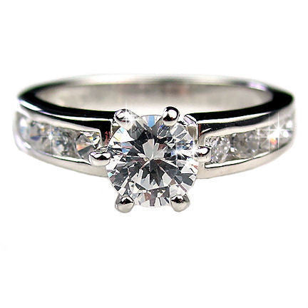 Delilah: Stunning 1.35ct Russian Ice CZ Engagement Ring 925 Silver - Trustmark Jewelers - Engagement Rings - 1