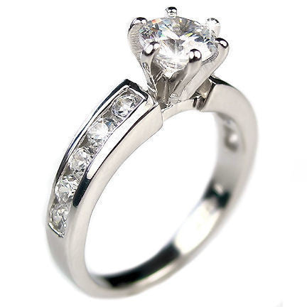 Delilah: Stunning 1.35ct Russian Ice CZ Engagement Ring 925 Silver - Trustmark Jewelers - Engagement Rings - 2