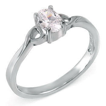 Twin Hearts: 0.5ct Russian Ice CZ Promise Friendship Ring - Trustmark Jewelers - Promise Rings - 2