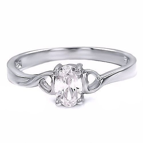 Twin Hearts: 0.5ct Russian Ice CZ Promise Friendship Ring - Trustmark Jewelers - Promise Rings - 1