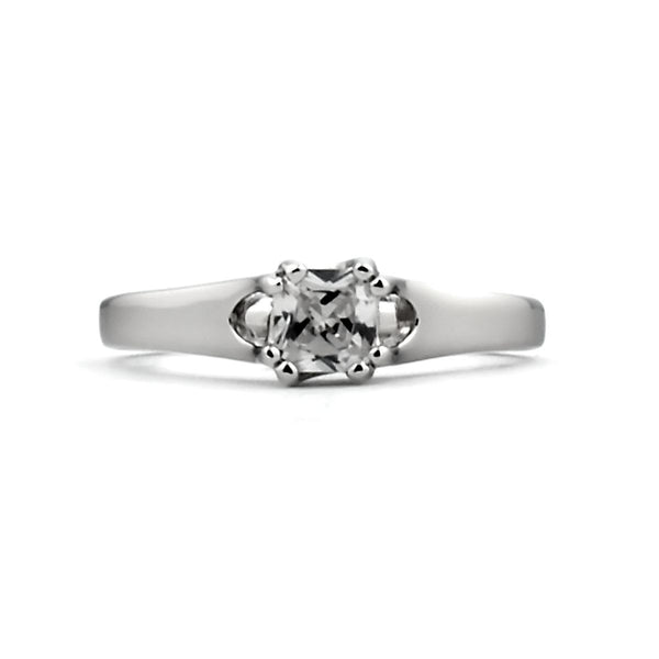 Lela: .55c Russian Ice Diamond CZ Double Prong Promise Engagement Ring - Trustmark Jewelers - Promise Rings - 1