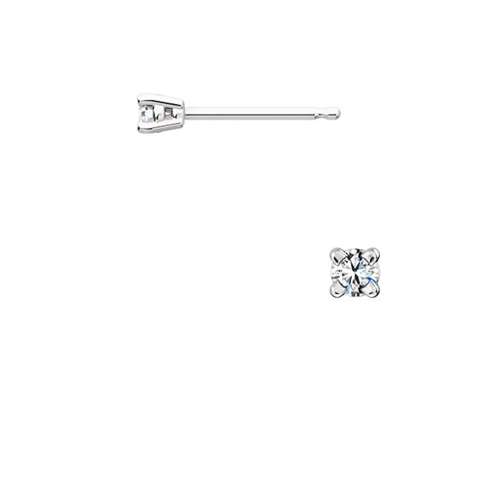Jayden: 2mm, 0.06ct Brilliant Cut Simulated Diamond CZ Stud Earrings