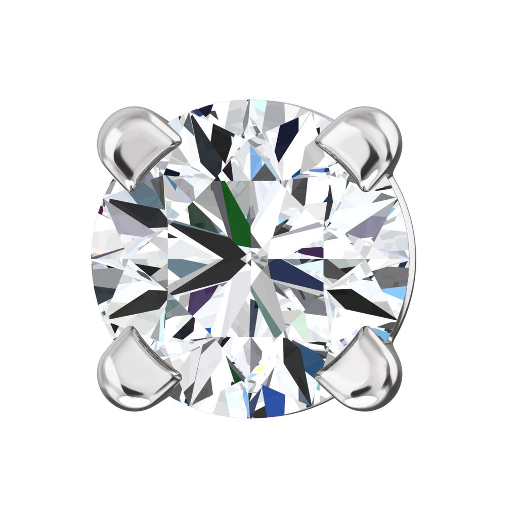 Jayden: 3mm, 0.20ct Brilliant Cut Simulated Diamond CZ Stud Earrings