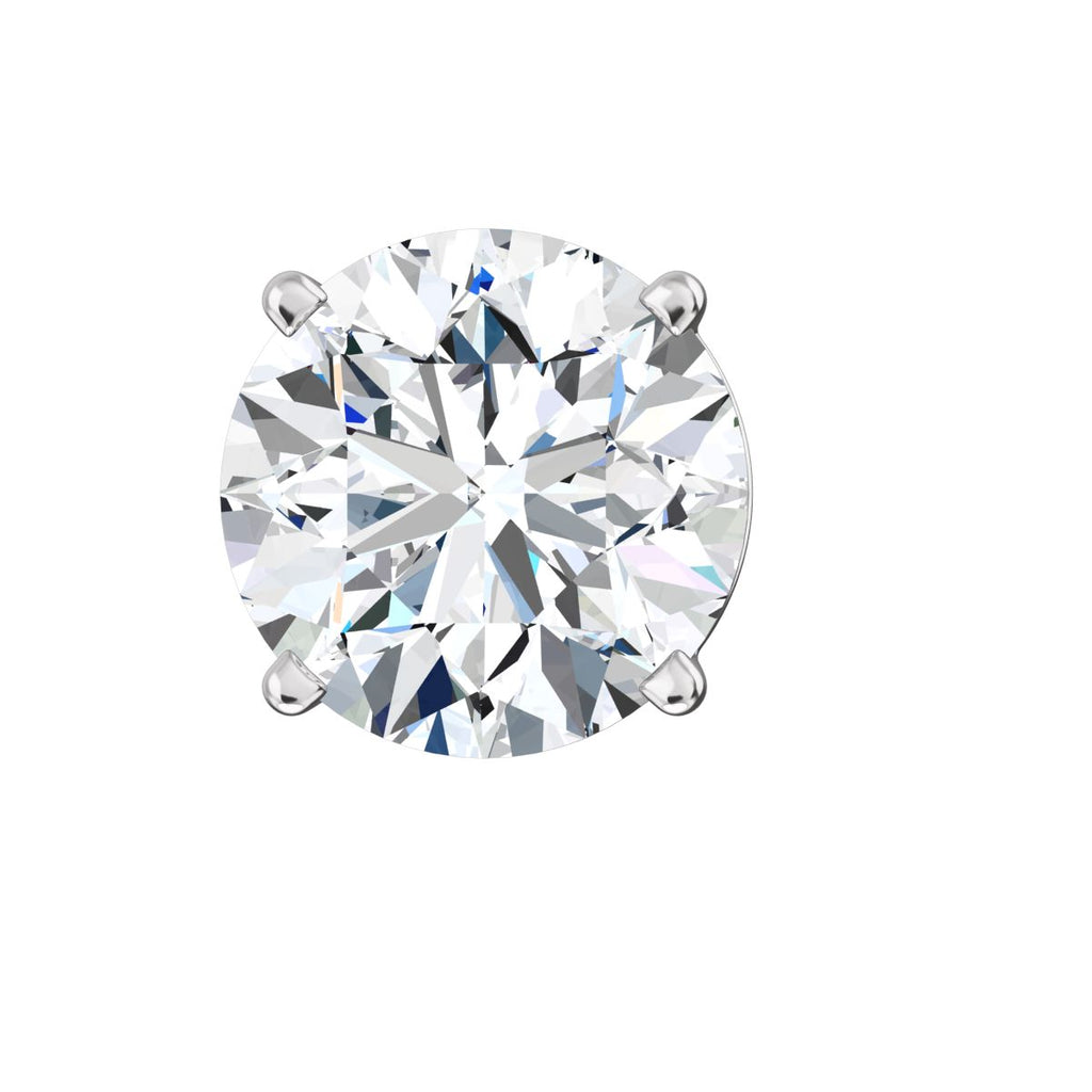 Jayden: 7mm, 2.5ct Brilliant Cut Simulated Diamond CZ Stud Earrings