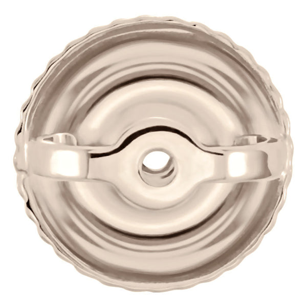 Replacement Screw-Backs for Threaded Post Earrings 14K Rose Gold