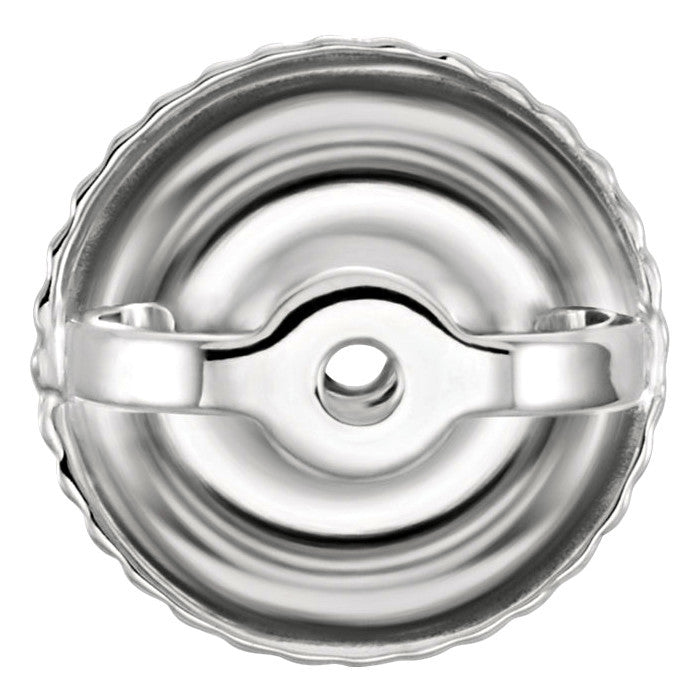 Replacement Screw-Backs for Threaded Post Earrings 14K White Gold