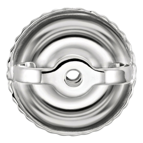 Replacement Screw-Backs for Threaded Post Earrings 14K White Gold