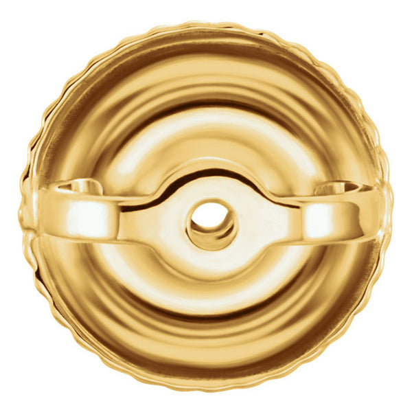 Replacement Screw-Backs for Threaded Post Earrings 14K Yellow Gold