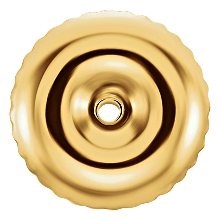 Replacement Screw-Backs for Threaded Post Earrings 14K Yellow Gold