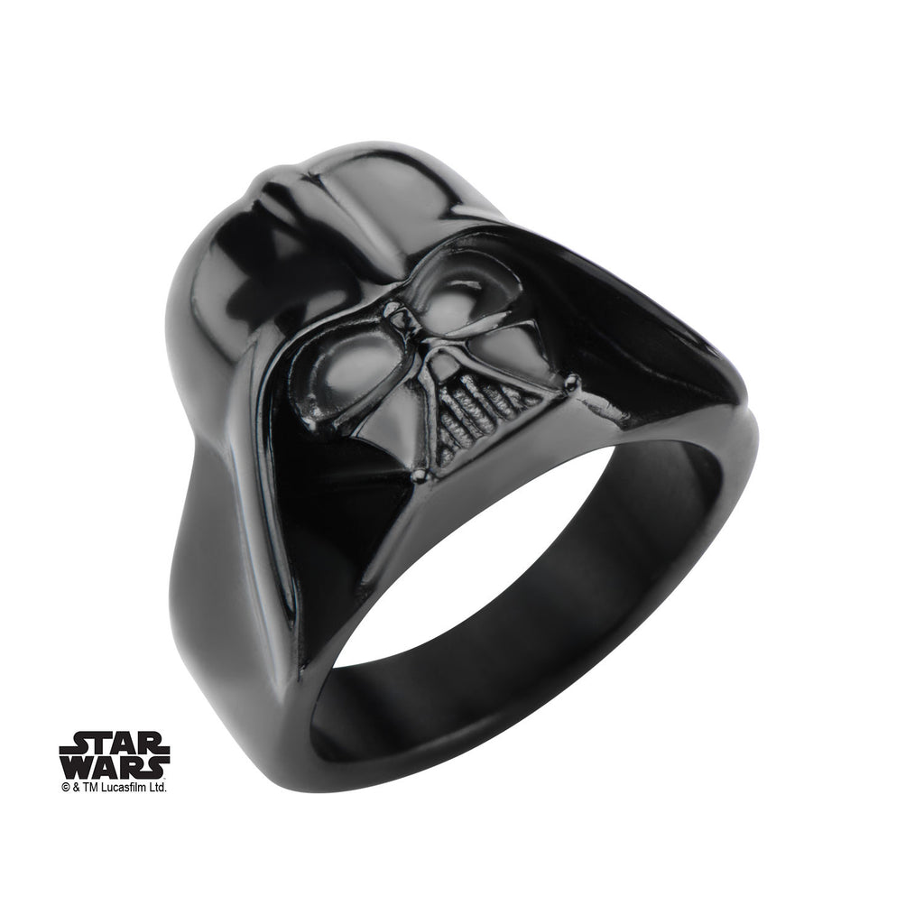 Star Wars: 3D Darth Vader Ring 316 Stainless Steel IP Black - Trustmark Jewelers - Fashion Rings - 3