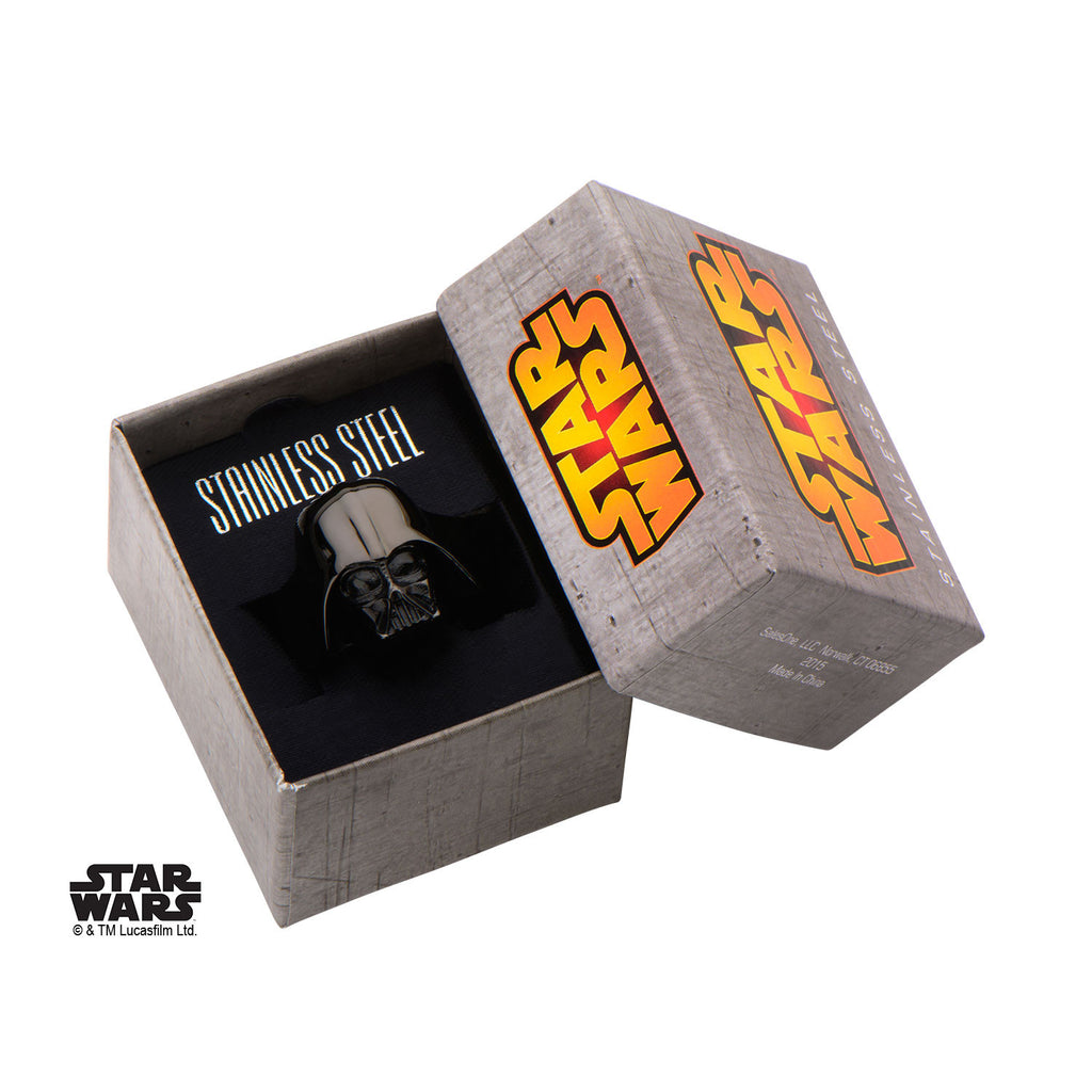 Star Wars: 3D Darth Vader Ring 316 Stainless Steel IP Black - Trustmark Jewelers - Fashion Rings - 4