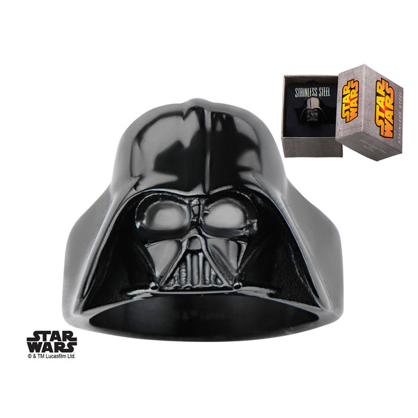 Star Wars: 3D Darth Vader Ring 316 Stainless Steel IP Black - Trustmark Jewelers - Fashion Rings - 1