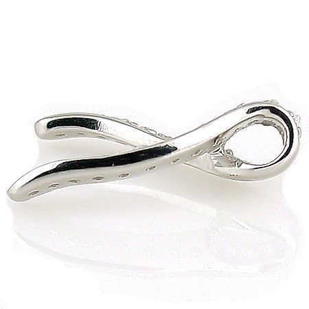 Jessica: Ice on Fire CZ Simulated Diamond Wishbone Pendant - Trustmark Jewelers - Pendants and Necklaces - 3