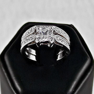 Richelle: 2.03ct Princess Cut Russian Ice CZ Wedding Ring Set - Trustmark Jewelers - Wedding Ring Sets - 2