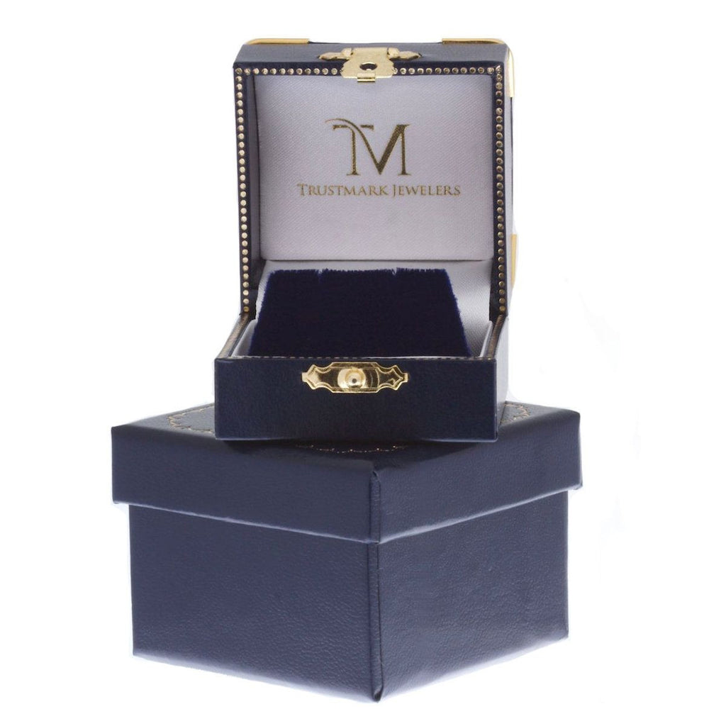 14K Yellow Gold Genuine White Diamond Ball Post Drop Style Cross Earrings